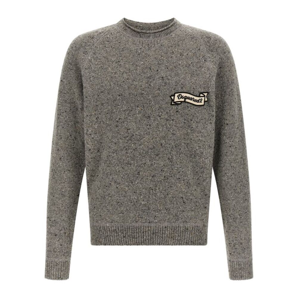 Dsquared² Gray Wool Men's Cardigan